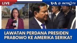 Laporan VOA untuk MetroTV: Lawatan Perdana Presiden Prabowo ke Amerika Serikat