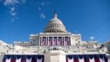 Preparations continue one ahead of the presidential inauguration of Joe Biden at the US Capitol in Washington, DC, January 19, 2021.