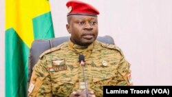 Le lieutenant-colonel Paul-Henri Sandaogo Damiba, Ouagadougou, le 2 février 2022 (VOA/Lamine Traoré)