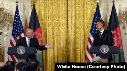 Барак Обама с президентом Афганистана Ашрафом Гани