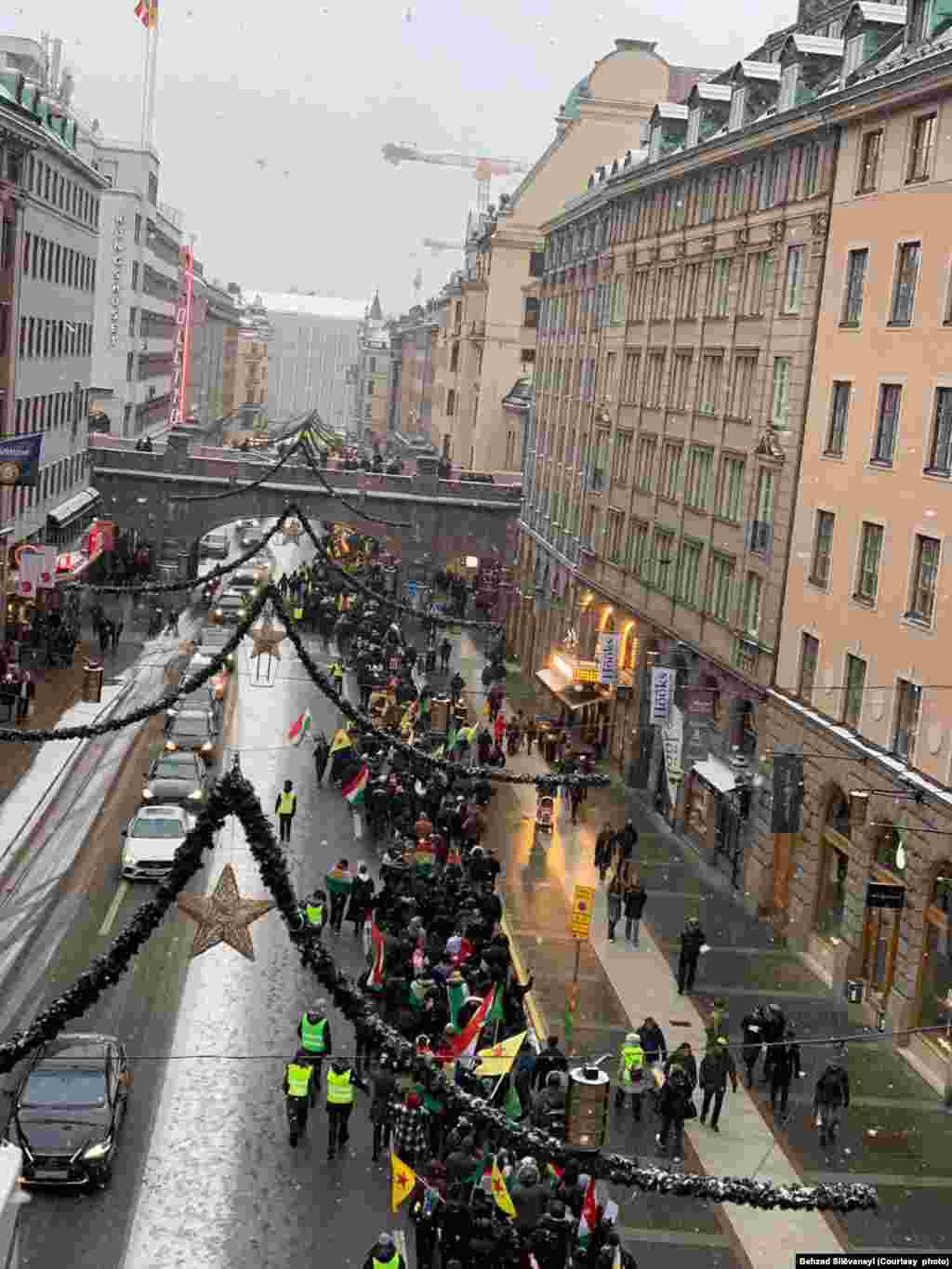 Xwepêşandana Kurdan li Swêdê