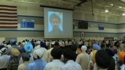 美國為錫克廟槍擊案遇難者舉行追思會