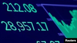 Un detalle de un cierre beneficioso para el promedio Dow Jones a inicios de 2020 y que ha fluctuado, pero ha conservado ganancias a pesar de los estragos de la pandemia de coronavirus en las economías de todo el mundo.