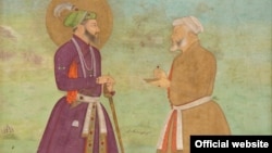 Shah Jahan with Asaf Khan (Courtesy Arthur M. Sackler Gallery)