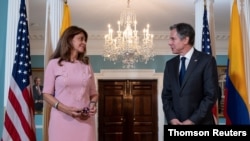 El secretario de Estado de Estados Unidos, Antony Blinken, se reunió el viernes 28 de mayo de 2021 con la vicepresidenta y canciller de Colombia, Marta Lucía Ramírez.