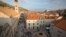 Crowds of tourists clog the entrances into the ancient walled city of Dubrovnik, a UNESCO World Heritage Site in Croatia, as huge cruise ships unload thousands more daily, Sept. 7, 2018