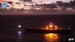 中國的遼寧號航空母艦。（法新社/AFP 照片）