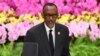 Le président rwandais, Paul Kagame, prend la parole lors de la cérémonie d’ouverture du Forum sur la coopération Chine-Afrique au Grand Palais du Peuple à Beijing, le 3 septembre 2018.