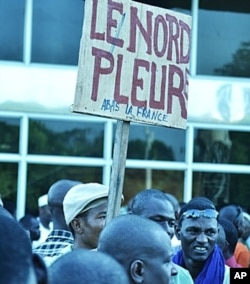 Des resortissants du Nord malien manifestant dans la capitale