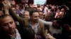 FILE - Spain's far-right Vox Party President Santiago Abascal arrives at a party rally in Murcia, Spain, Nov. 14, 2018.