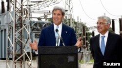 U.S. Secretary of State John Kerry during visit to an Islamabad electric supply company substation. (File)