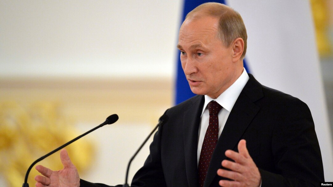 Presiden Vladimir Putin Rabu (4/6) membantah Rusia memiliki rencana menganeksasi Ukraina (foto: dok).