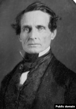 Jefferson Davis in restored 1853 Daguerreotype