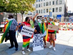 Zimbabweans Protest Against Corruption Outside Zimbabwe Embassy in London