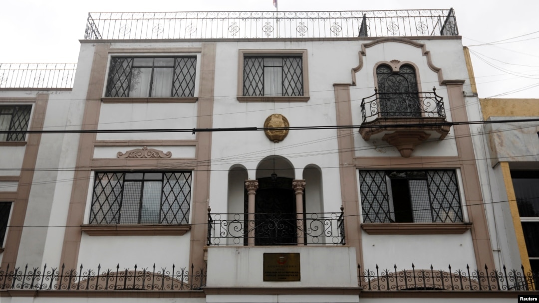A view of the embassy of North Korea in Mexico City, Sept. 7, 2017.