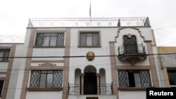 A view of the embassy of North Korea in Mexico City, Sept. 7, 2017.