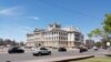 El Palacio Legislativo, sede del Parlamento de Uruguay, en Montevideo, el 10 de marzo de 2021. [Foto: Leonardo Luzzi, VOA]