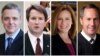 Les juges des cours d'appel fédérales, de gauche à droite: Raymond Kethledge, Brett Kavanaugh, Amy Coney Barrett et Thomas Hardiman, considérés par le président Donald Trump pour la Cour suprême des États-Unis.
