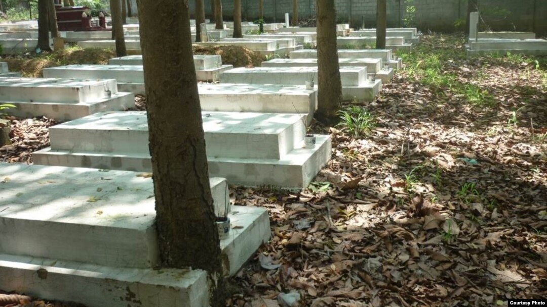 Một phần Nghĩa Trang Quân Đội Biên Hòa, nơi an nghỉ của nhiều ngàn quân nhân VNCH.
