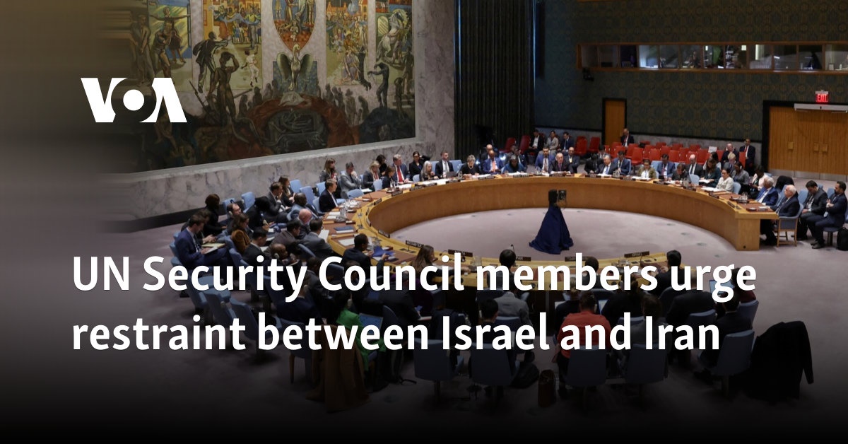 UN Security Council members urge restraint between Israel and Iran