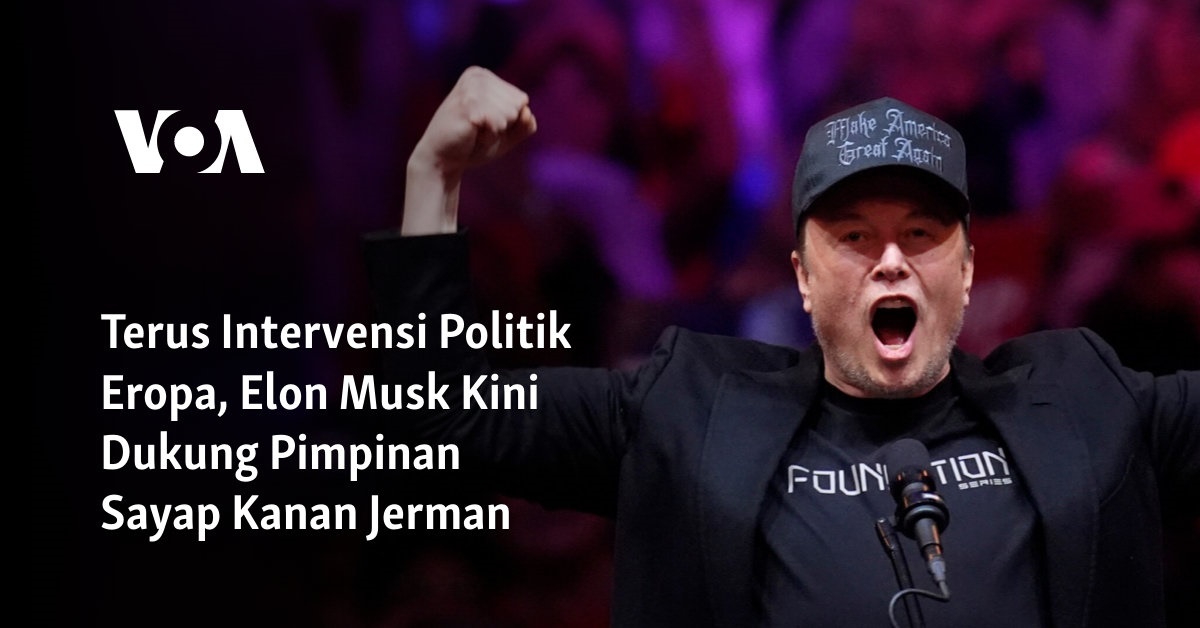 Terus Intervensi Politik Eropa, Elon Musk Kini Dukung Pimpinan Sayap Kanan Jerman