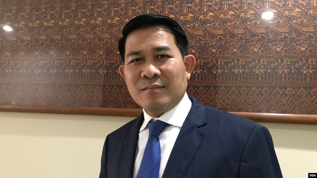 លោក កេត សោផាន់ អ្នកនាំពាក្យក្រសួងការបរទេស នៅក្រសួងការបរទេស​ កាលពីថ្ងៃទី១៧ ខែកក្កដា ឆ្នាំ២០១៩។ (កាន់ វិច្ឆិកា/VOA) 