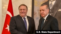 Держсекретар Помпео з президентом Ердоганом в Анкарі 17 жовтня 2018р.