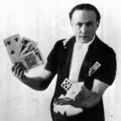 Magician Harry Houdini was also well known for his card tricks.