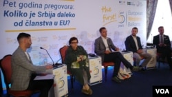 Rasprava o stanju demokratije u Srbiji i evropskim integracijama u organizaciji "Juropien Vestern Balkans"