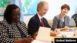 Fadzai Gwaradzimba (L) appointed the UN's Assistant Secretary-General for Safety and Security. Picture Courtesy of the United Nations.