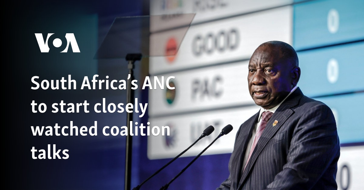 South Africa’s ANC to start closely watched coalition talks