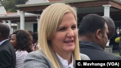 Kirsty Coventry, Africa’s most decorated Olympian is now Zimbabwe’s minister of sports and youths, Harare, Sept. 10, 2018. 
