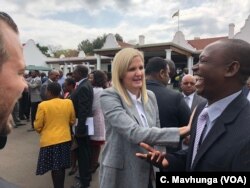 Kirsty Coventry, Africa’s most decorated Olympian is now Zimbabwe’s minister of sports and youths, Harare, Sept. 10, 2018. She says that the issue of resources will affect her job.