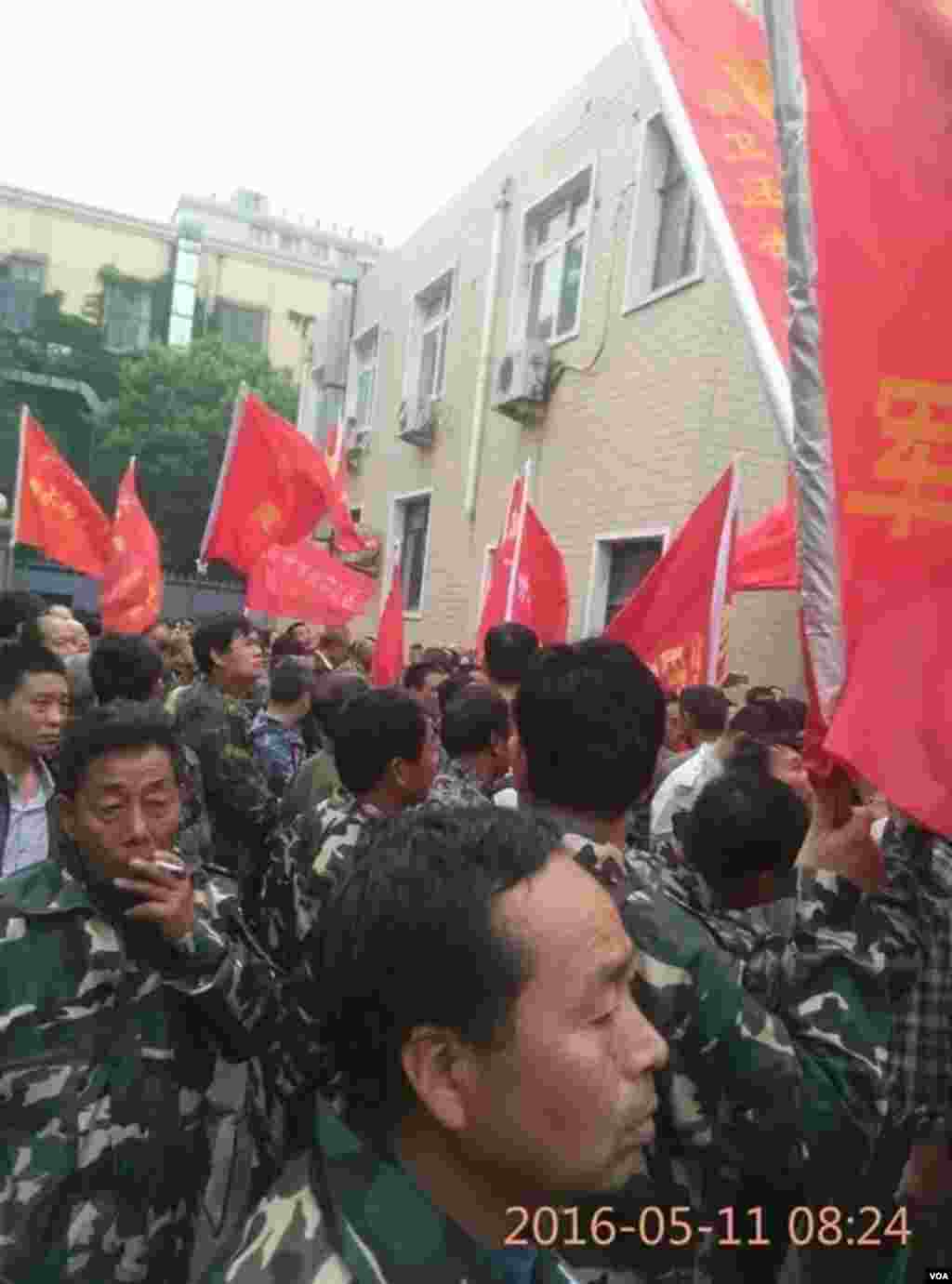 2016年5月11日，来自转业志愿兵到北京上访 转业志愿兵