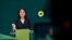 FILE - Co-leader of Germany's Green Party Annalena Baerbock gives a speech during a digital announcement event on the party's federal election campaign and Baerbock's race for for chancellor, at a malt factory in Berlin, Germany, April 19, 2021. 