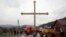 Kosovo Serbs set up a road block near the northern, Serb-dominated part of Mitrovica, Kosovo, March 27, 2018.
