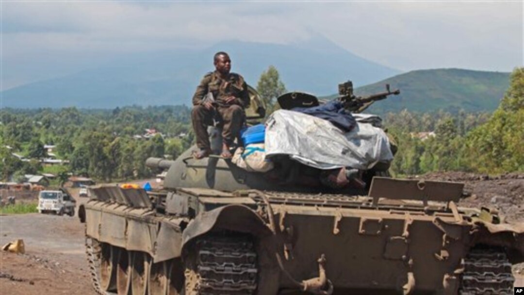 Imodoka y'intambara mu burasirazuba bwa Kongo