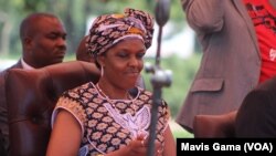 FILE: First Lady Grace Mugabe attending a recent Politburo meeting.