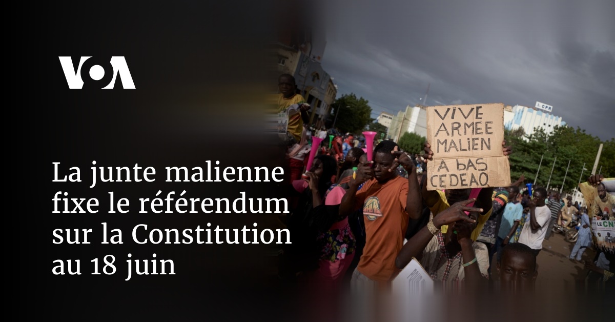 Le Référendum Sur La Constitution Du Mali Aura Lieu Le 18 Juin