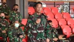 Kepala Staf TNI Angkatan Darat (AD) Andika Perkasa dalam konferensi pers di Mabes AD Jakarta pada Minggu (30/8/2020). (Foto: TNI AD)