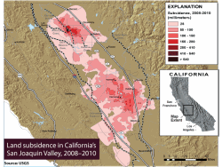 USGS - water subsidence map of California