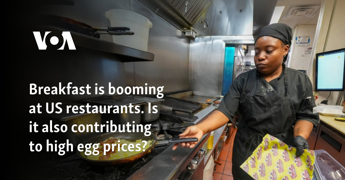 Breakfast is booming at US restaurants. Is it also contributing to high egg prices?