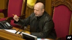 Presiden sementara Ukraina, Oleksandr Turchynov (Foto: dok).