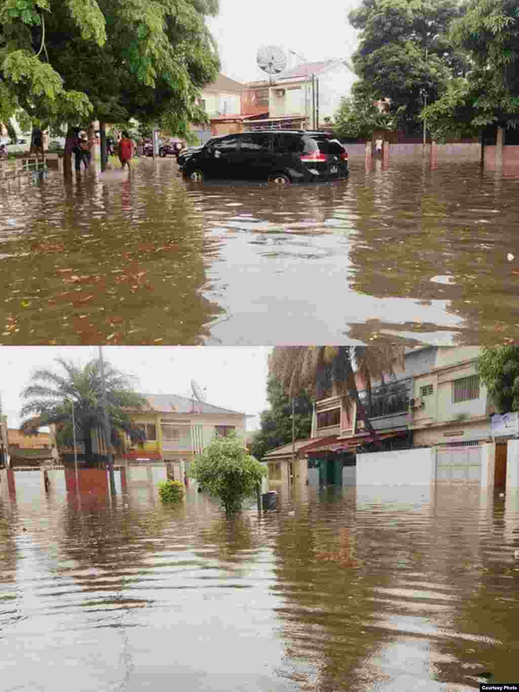 Chuva em Luanda. Foto enviada por Whatsapp 