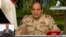 In this image made from video broadcast on Egypt's State Television, Egypt's military chief Abdel-Fattah el-Sissi speaks in a nationally televised speech, announcing that he will run for president, in Cairo, March 26, 2014.