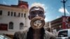 A man wearing an alternative mask in Kampala. Ugandan President Yoweri Museveni ordered an immediate 14-day nationwide lockdown in a bid to halt the spread of the coronavirus.