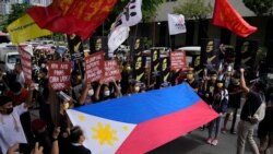 菲律賓示威者抗議中國在南中國海的主權聲索