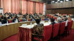 Ba sénateurs na ndako na bango ya mosala, na Lingwala, Kinshasa, RDC, 25 may 2009