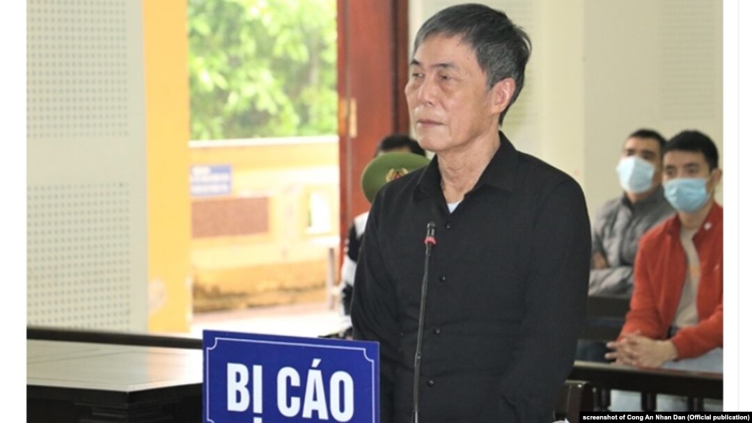 Nhà bất đồng Trần Đức Thạch tại phiên xét xử phúc thẩm.