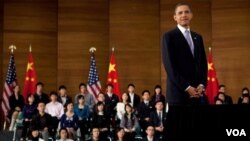 Obama se dijo emocionado en su primer viaje a China e indicó que era un país majestuoso.